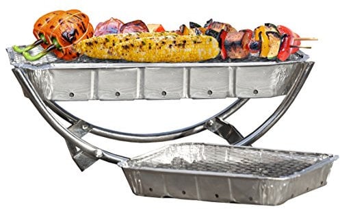 ASADO Dual BBQ Instant-BBQ Stahlrahmen mit Doppel-Grillkartusche