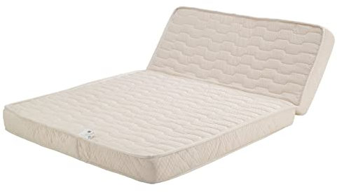 King of Dreams Matelas BZ 140x200 Face de Contact Latex de densité 80 Kg/m3 et Mousse Rembourrage 100% polesther Tissu Strech très résistant - Hauteur 15 cm - Soutien Ferme - GOLD15