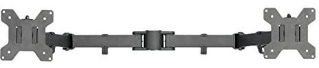 VIVO Black Fully Adjustable Dual Monitor Arm for Desk Mount Stand, Double Monitor Arm for 2 Screens up to 27 inches, PT-SD-AM02A