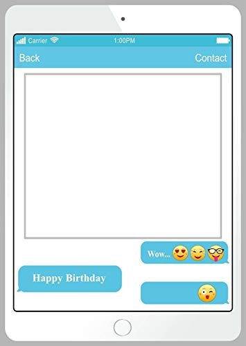 WedDecor Weddings Day Photo Booth Personalized Selfie Frame - 48 X 68 cm | Party Gifts for Wedding, Birthday, Celebrations, Party Decoration - Iphone Happy Birthday
