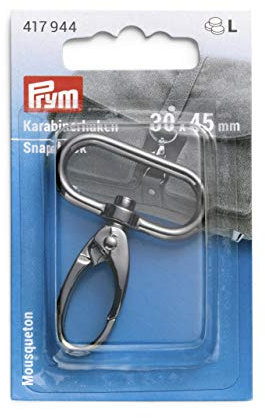 Prym 417944-1 30 x 45 mm gunmetal Karabinerhaken, Zinklegierung, 30 x 40 mm