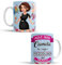 Taza Personalizada para la Mejor Psicóloga del Mundo - Regalo Original de Cerámica 350 ML