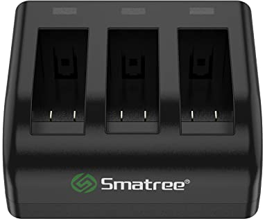 Smatree Tres Canales Cargador de Batería Compatible con GoPro Hero 12,GoPro Hero 11,GoPro Hero 10,GoPro Hero 9
