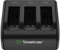 Smatree Chargeur Rapide de Batterie 3 canaux Compatible avec la Batterie GoPro Hero 12, GoPro Hero 11, GoPro Hero 10 et GoPro Hero 9