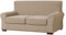EBETA E Sofahusse Sofabezug mit 2 Separatem Sitzkissenbezug Stretch Couchbezug Elastischer Stretchhusse für Sofa (Sand, 2 Sitzer)