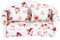 Puppenhaus Sofa, 1/12 Maßstab Miniatur Blumenmuster Doppelsofa Puppenhaus Möbel Zubehör Wohnzimmer Dekor für Puppenhaus(#1)