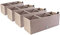 PAFEN Lot de 4 jardinières - Aspect rotin - 60 x 25 x 24 cm - Système d'irrigation - Jardinière de balcon - Mocca