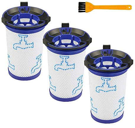 LRFDRESS Ersatzfilter für Rowenta Air Force 360 RH9037 RH9038 RH9039 RH9051WO RH9057WO RH9086WO Staubsauger (in Alternative zu ZR009001) (3 x Filter + 1 x kostenlose Reinigungsbürste ) )