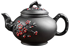 Tetera china Yixing hecha a mano de arcilla púrpura con filtro tetera de cerámica tradicional Zisha KungFu tetera A04
