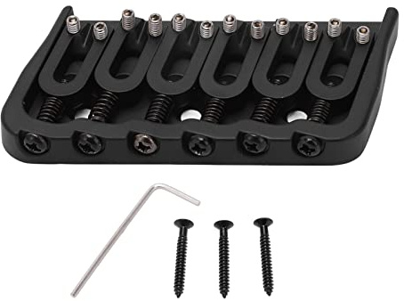 Pont de selle rigide fixe en métal, cordier de guitare à charge supérieure, pont de guitare à cordes de 10.8mm pour guitare électrique 6 StringTele