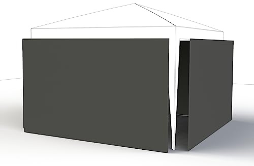 Set-Seitenteile hellgrau zu Starter Faltpavillon 3 x 3 m, Bezug aus 140 g/m² Polyester, PU-beschichtet, 4 Stück, hellgrau