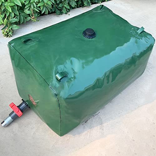 Wassersack Beutel Wasserbehälter Träger 110 200 300 400 500 600 700 800 1000 L Wasserspeicherblase, Grün Zusammenklappbar Tragbar Wassertank Für Camping Bewässerung Dürre ( Size : 1x0.5x0.4m/200L/52Ga