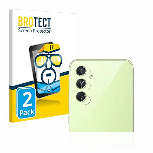BROTECT Schutzfolie für Samsung Galaxy A54 5G | (NUR Kameraschutz) 2 Stück Transparenter Displayschutz Made in Germany Klare Displayschutz-Folie Clear Einfache Montage