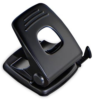 G4GADGET 2 Hole Punch, 30 Sheet Capacity, Heavy Duty Paper Puncher with Adjustable Guide Bar, Portable and Durable for Home, Office, and School Supplies