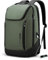 BANGE Business Smart Backpack Waterproof fit 15.6 Inch Laptop Backpack with USB Charging Port,Travel Durable Backpack (Green(three Pocket)