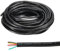 QUARKZMAN 26Awg Électrique Fil 5 Conducteurs Ul2464 Led Alimentation Éclairage Câble Étain Cuivre 32.8Ft Basse Tension Pvc Case Souple Rallonge Cordon Noir pour Led Bandes Lampes Éclairage