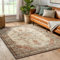 Hafaa Machine Washable Rugs Living Room 80 x 150 cm – Soft Short Pile Area Rugs For Bedroom Large, Kitchen Carpet Non Slip Traditional Oriental Floral Design Vintage Boho Cashmere Rug, Timeless
