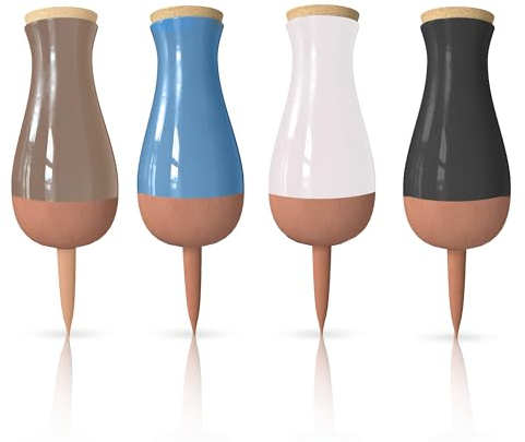 SmartiLiving Ollas (Set of 4) | 12oz Terracotta Plant Watering Globes - Self Watering Planter Insert - Automatic Plant Watering Devices | Vacation Watering Pots for Indoor & Outdoor Plants