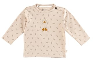 Sterntaler Langarmshirt Edda - Baby Shirt aus Baumwolljersey mit Allover Print - Unisex Longsleeve mit Ente Edda Stickerei - Baby und Kinder Bekleidung ab Geburt
