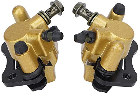 Vomeko 2 Pezzi Pinza Freno Anteriore Destra, Sostituzione Pinza Freno a Disco Idraulico, Per 50cc 70cc 90cc 110cc 125cc 150cc GoKart Dune B Uggy Quad ATV Roketa Kinroad