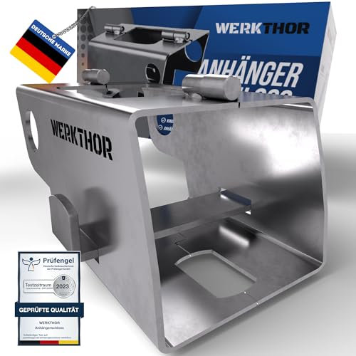 WERKTHOR Anhängerschloss ohne Vorhangschloss - Universelles Kastenschloss Anhänger - Anhänger Diebstahlschutz Angekoppelte & Abgekoppelte - Edelstahl Anhänger Schloss - Schloss für Anhänger