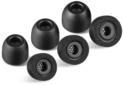 AZLA Foamax Standard (S/MS/M), Foam Earbud Tips, Memory Foam Earbud Tips for Wireless Headphones, Noise Canceling Earbuds Replacement Tips Compatible with Sony, Beats, Samsung, Skullcandy