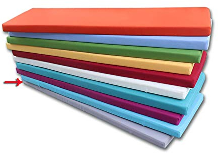 Kissen, Kissen Rechteckig Weiches Chaiselongue-Stuhlkissen Für Den Garten Im Freien Aus Metall Oder Holz,Rutschfestes Rechteckiges Kissen Elastische Verdickte Esszimmerstuhlpolster-Grau 150×