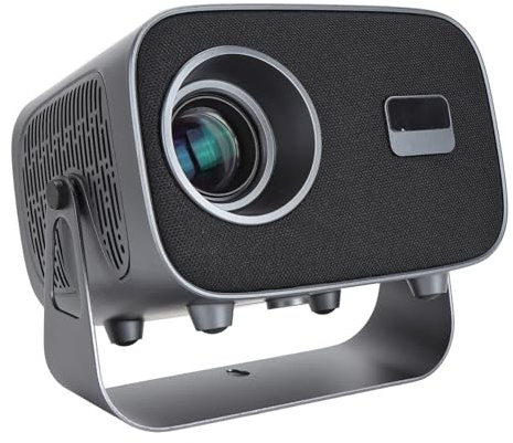 4K Projektor mit WLAN und Bluetooth, Deckenvideoprojektor mit 360° Verstellbarem Ständer, 10 W Lautsprecher, Heimkino Projektor Kompatibel mit USB, HDMI, 3,5 Mm, Android TV 11.0