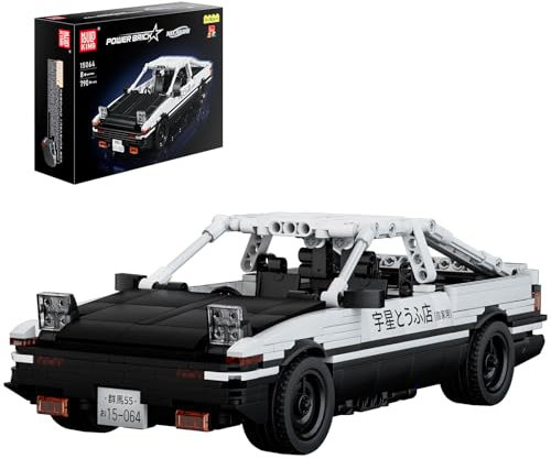 Mould King 15064 Technik AE86 Speed Champion Klemmbausteine Auto Sportwagen Bausteine mit Rückziehmotor Rennauto Bauspielzeug Geschenk für Erwachsene und Teenager(790 Teile)