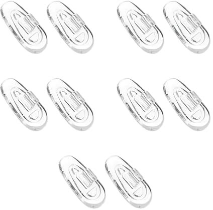 Glasses Nose Pads, Push on Spectacle Nosepads Silicone Eyeglass Air Cushion for Comfortable Fit Eyewear Sunglasses, 15mm Universal Replacement for All Eyeglasses Frames