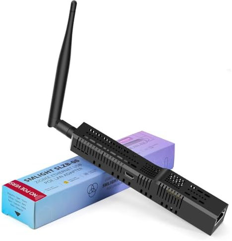 SMLIGHT SLZB-06 NoPOE - Zigbee 3.0 su Ethernet, USB e WiFi Gateway coordinatore, compatibile con Zigbee2MQTT, Home Assistant, ZHA(Non supporta POE)