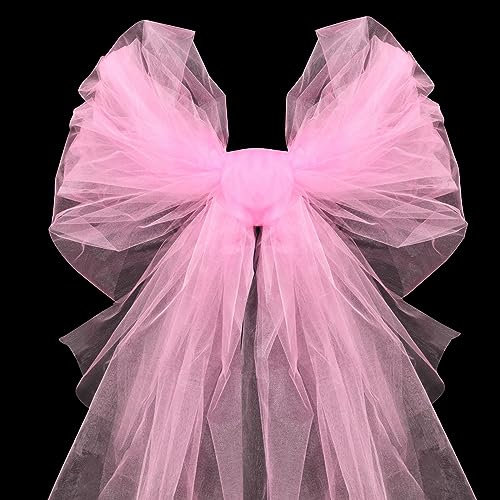 Rouleau de tulle en organza pour bricolage, 48 cm x 10 m, rose, tissu décoratif pour mariage, rideaux, arche de mariage, jupe tutu, artisanat, décoration de fête, artisanat, cadeau
