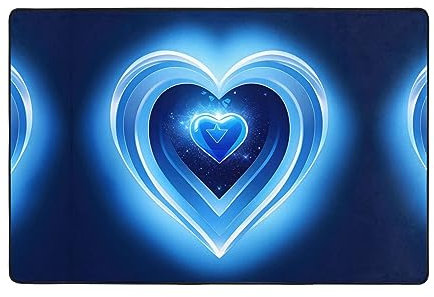 Alfombra azul bebé de 9 x 12 pulgadas para sala de estar, tapete para puerta delantera, entrada exterior, alfombra lavable para dormitorio