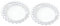 GREENADSCAPE Lot De 2 Assiettes à Dessert Vintage En Verre Perlé Faciles à Nettoyer Et Compatibles -