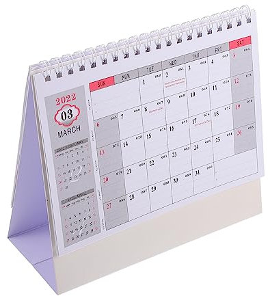 VILLCASE 07-1 Tischkalender 2022 Englischer Planer Ganzjahresansicht Wiederverwendbar Für Die Haushaltsplanung