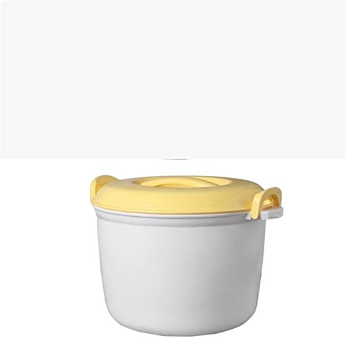 HJHIKJK Ollas Horno de microondas portátil, arrocera, vaporera Multifuncional, Caja de Almuerzo con Aislamiento, Utensilios para cocinar al Vapor para microondas