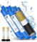RV Inline Water Filter with 2 Flexible Hose Protector, Reduces Chlorine, Bad Taste, Rust, Corrosion, Sediments, and Turbidity, Ideal for RVs, Garden, Car Washing, Gardening, Planting, 2 Pack