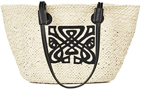 Biba Womens Straw Beach Bag Natural One Size