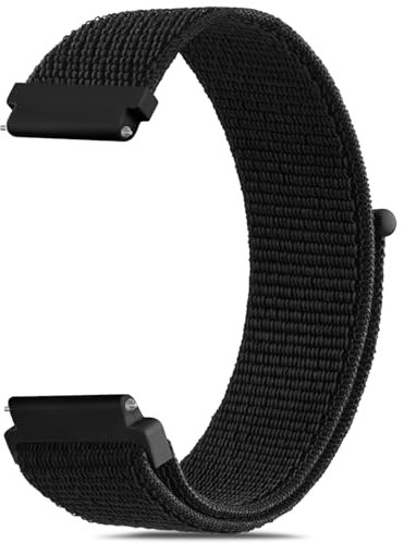 Vancle Uhrenarmband 22mm Herren Damne, 22mm Velcro Klettverschluss Armbänder Weich Nylon Ersatzarmband für Uhren Zubehör mit Schnellverschluss Watch Band 22mm für Männer Frauen