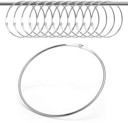 Namalu 1 Stück 150mm Leibchen Ringe Warenring Schlüsselringe Große Metallring zum Aufhängen Taschenringe Schalringe Gürtelring Krawattenring Kettenring 15 cm Edelstahlringe für Kleidung Fußball Westen