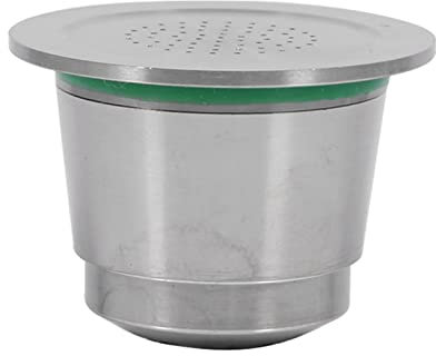 Denash Coffee Capsule, Reusable Coffee Capsule With Spoon Coffee Machine Capsule Metal Permanent Coffee Pods Capsule