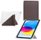 Genérico DayQiQiPu Funda para Apple iPad Air 3 2019/ iPad Pro 10.5 Pulgadas 2017 [Soporte Y-Fold Multángulo] Estuche Ultra Delgada, Cubierta Patrón 3D Pirámide, Portalápiz y Auto Sleep/Wake Marrón