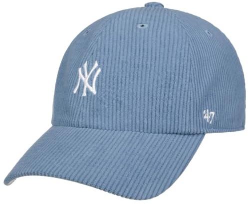 '47 Brand Clean Up Yankees Cordcap Basecap Baseballcap Curved Brim MLB New York Damen/Herren - Cap Metallschnalle, mit Schirm Frühling-Sommer Herbst-Winter Frühjahr Sommer Herbst Winter - One Size