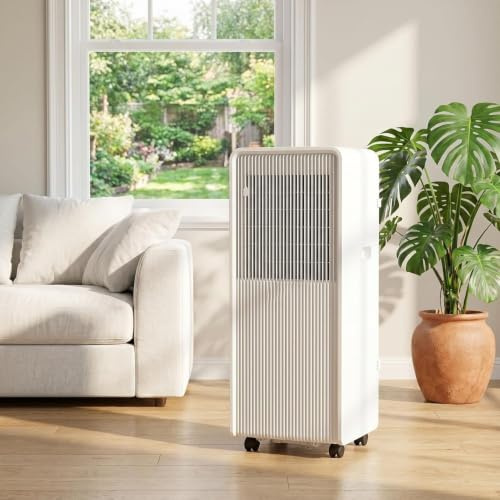 XIUNYIE Aire Acondicionado Portátil 12000 BTU, Refrigeración Silenciosa hasta 42 m², Ventilador y Deshumidificador con Kit de Ventana para Hogar y Oficina, Enchufe UK d, 10000 BTU, 10000 BTU