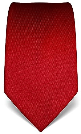 Vincenzo Boretti Herren Krawatte reine Seide strukturiert edel Männer-Design zum Hemd mit Anzug für Business Hochzeit 8 cm schmal/breit rot