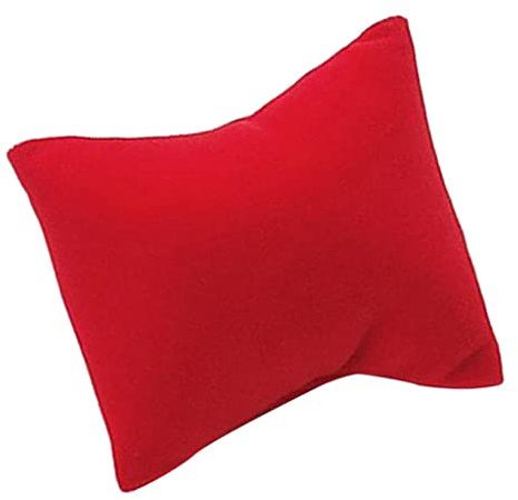 Baoblaze Schmuckkissen Uhrenkissen Samtkissen Schmuckständer, 8 x 7 cm - Rot