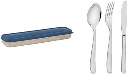 Tramontina 4 Pcs. Stainless Steel Travel Cutlery Set (Blue)