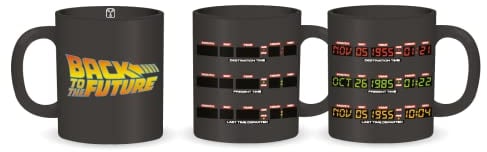 Half Moon Bay Mug Heat Changing Boxed (400ml), Ceramic, Back to The Future