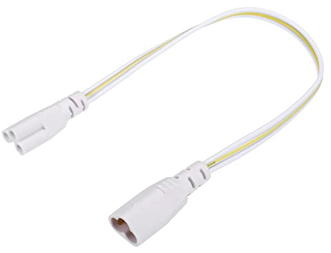 sourcing map T5 T8 LED Tube Connector Cable 30CM Male to Female Double End Extension Cord for LED Integrated Light Tube, Pack of 6