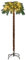 GOPLUS Palmier Artificiel Lumineux de 150 CM avec 63 Branches en PVC, Cocotier Artificiel de Noël avec 150 LED Pré-Illuminé, Arbre de Festival avec Support en Métal, pour Maison, Bureau